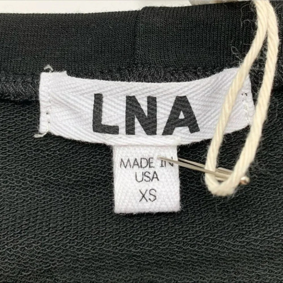 Revolve LNA Cardiff Dress Cut out High Low Hem T-Shirt Asymmetrical hem Black XS - Picture 13 of 16